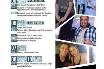 Programa de las fiestas del Pilar del Valle de los Nueve en Telde (Foto TA)